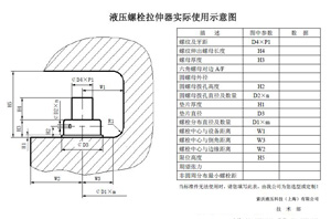 螺栓拉伸器定制参数表